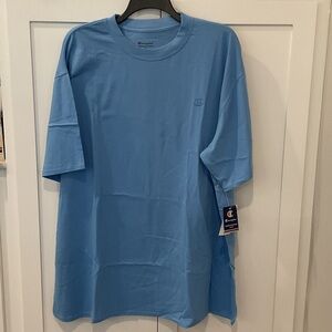 Champion Men's Light Blue Short Sleeve Tee
